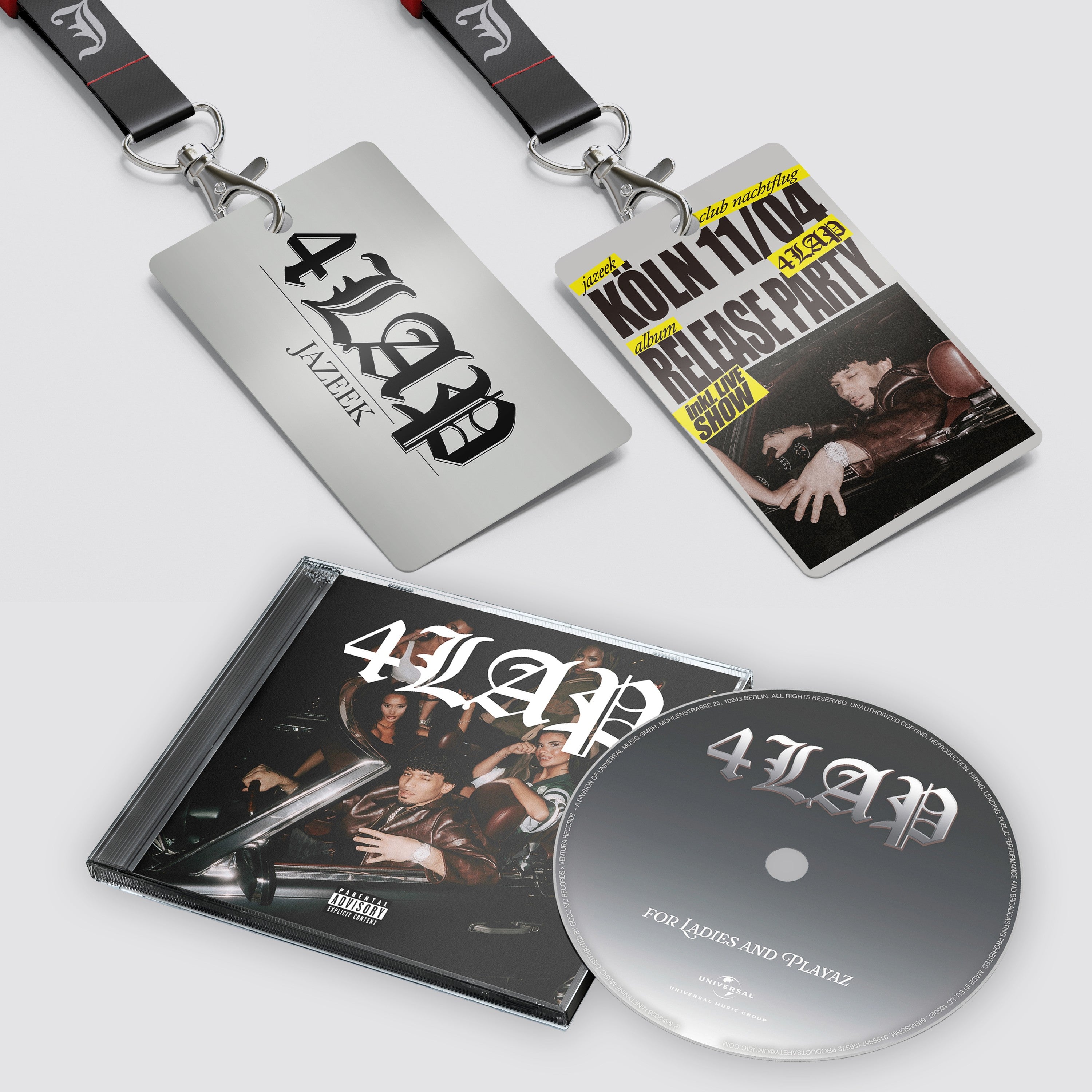 Jazeek 4LAP CD + Event Ticket Köln + Erinnerungs-Lanyard 437733